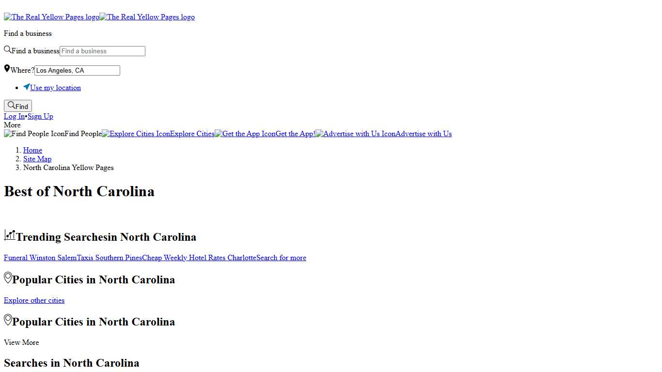 North Carolina Yellow Pages