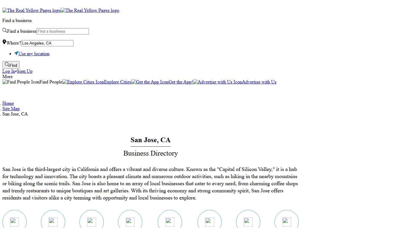 San Jose, CA Business Directory - Local Small Business Listings - The Real Yellow Pages®